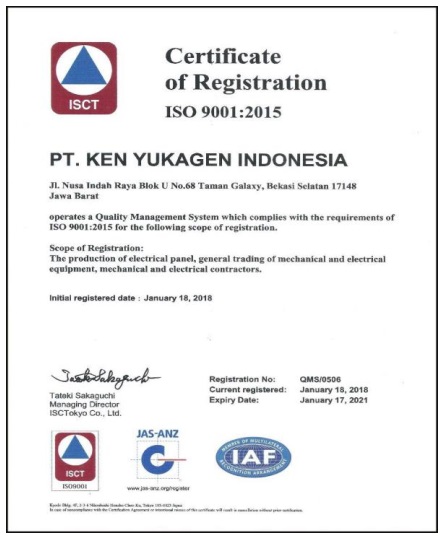ISO 9001:2015 Full Certificate